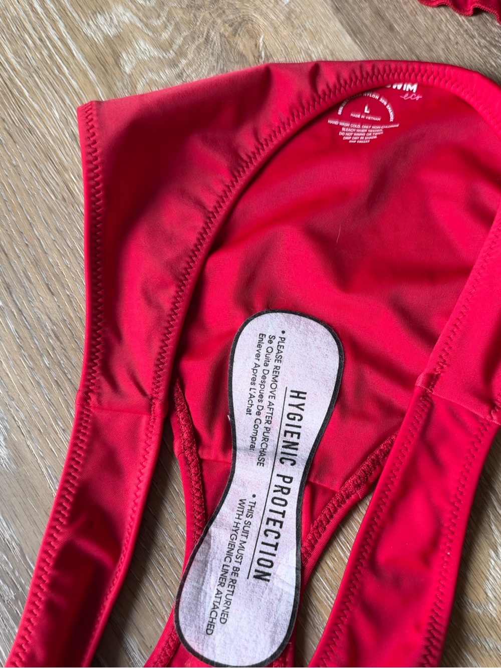 PacSun Red Halter Triangle Bikini Set - Picture 3 of 9